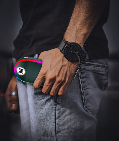 Hand Warmers, 10000Mah Hand Warmers Rechargeable, 7 Changing Colors Lights Electric Hand Warmers, Reusable Hand Warmer for Raynauds, Outdoors, Hunting, Golf, Camping, Women Mens Gifts(Green)