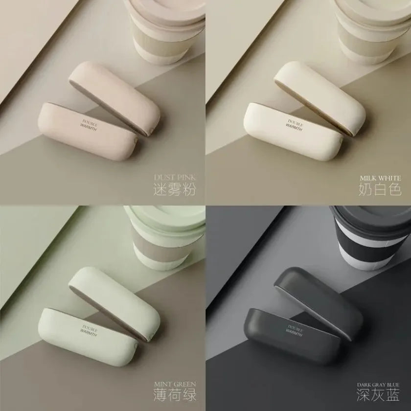 New Portable 2 in 1 Magnetic Rechargeable Hand Warmers Electric Handwarmers Ergonomic Compact Pocket Heater Tech Gifts Outdoors